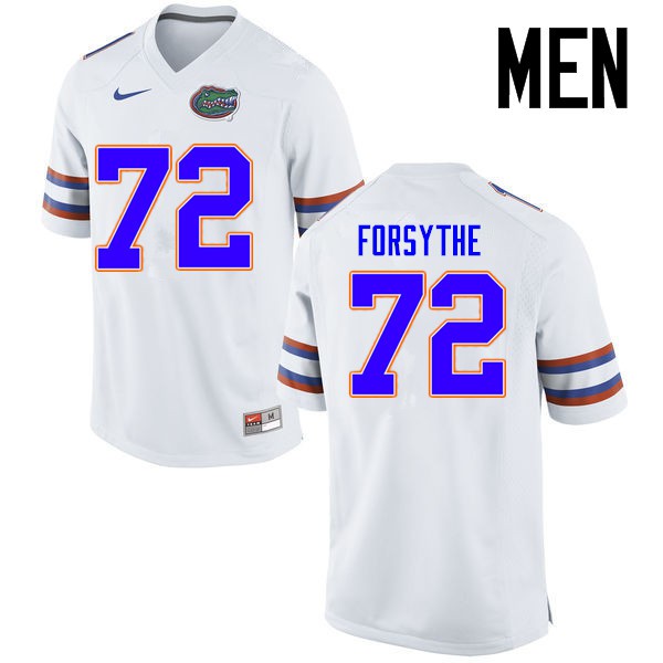 Florida Gators Men #72 Stone Forsythe College Football Jerseys White